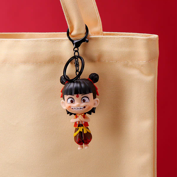 Cinema genuine Nezha Demon Boy Havoc Sea series dolls, straw cups, popcorn buckets, keychains, Ao Bing pendant ornaments - Image 4